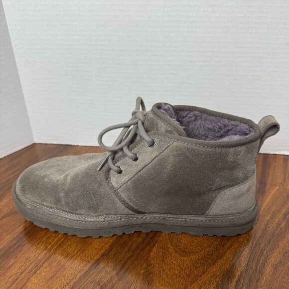 UGG Men's Neumel Boot Charcoal Gray Suede Size 10 Chukka Boot - Picture 4 of 13
